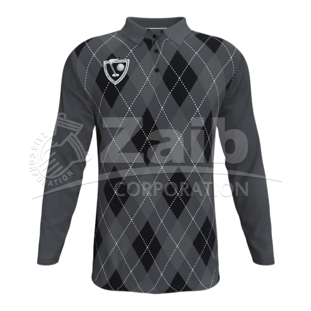 Men's Refract Semi-Fitted Long Sleeve Golf Polo